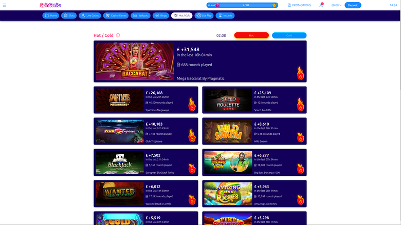 SpinGenie Casino — Spin genie hot and cold