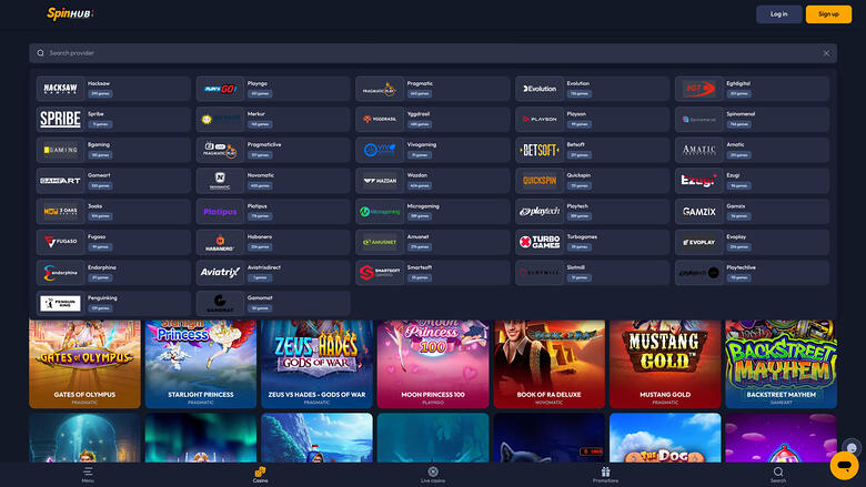 Spinhub Casino — Developers