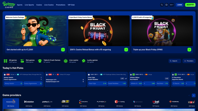 Spinny Casino — Hp
