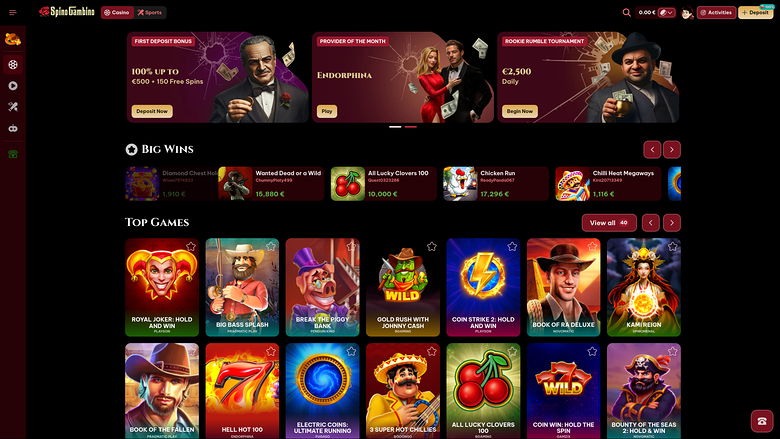 SpinoGambino — Homepage