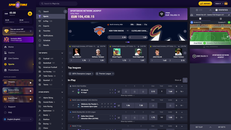 SpinTime — Sportsbook