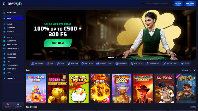 Sportaza Casino — Homepage