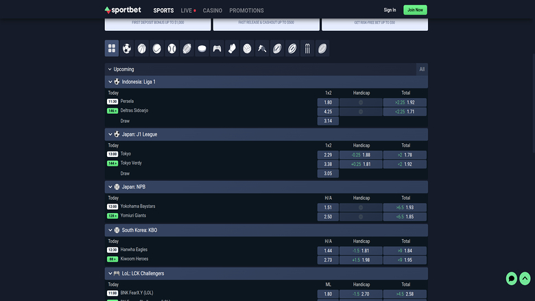 Sportbet.One Casino — Sportsbook