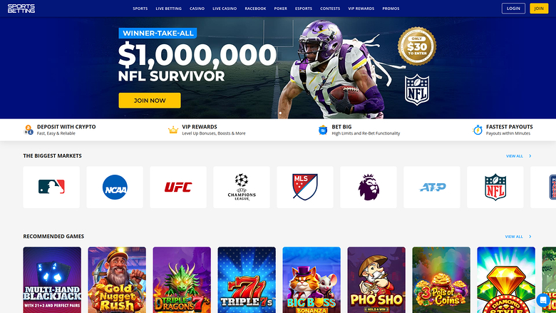 Sports Betting Casino — Homepage