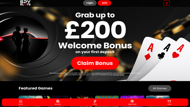 Spy Slots — Homepage