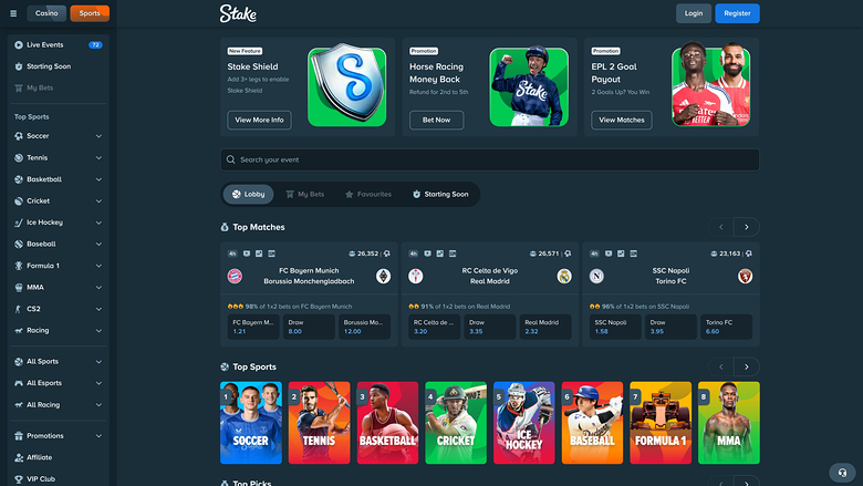 Stake Casino — Sportsbook