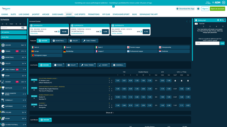 Star Casino — Sportsbook