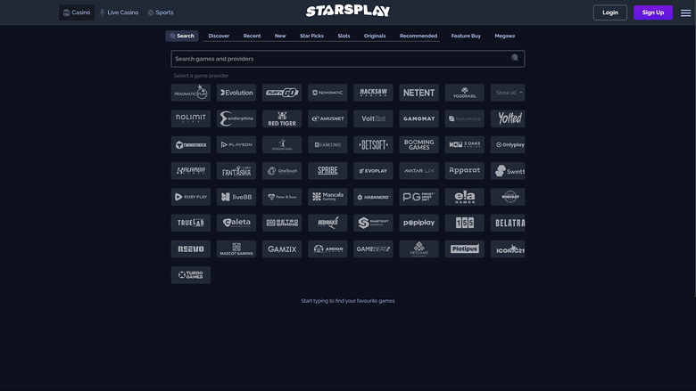 StarsPlay Casino — Developers