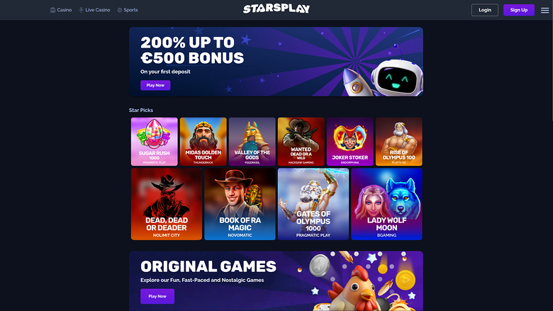 StarsPlay Casino — Hp