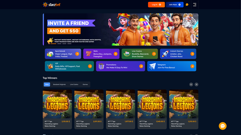 Starzbet Casino — Homepage