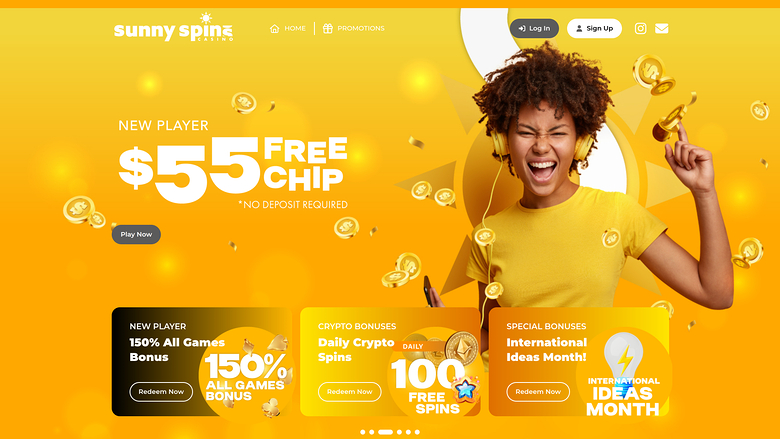 Sunnyspins Casino — Homepage