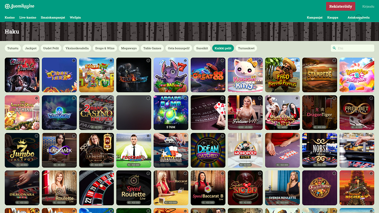 SuomiKasino — Games lobby