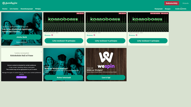 SuomiKasino — Wespin
