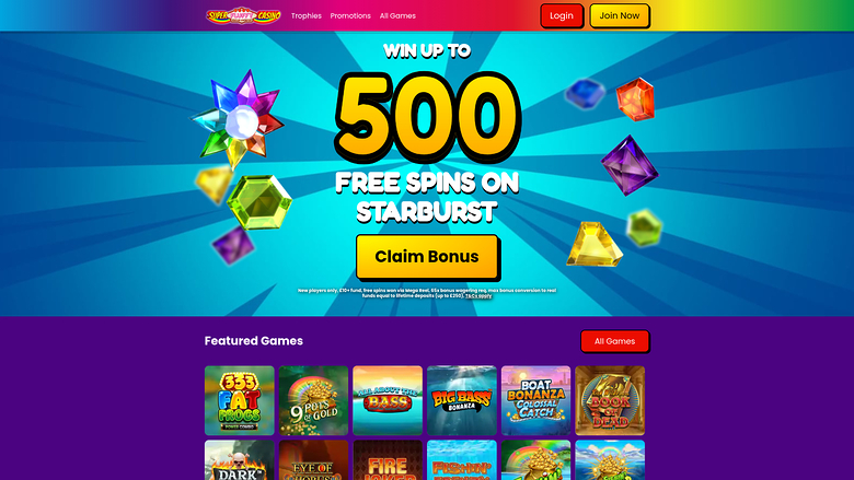 Super Fluffy Casino — Homepage