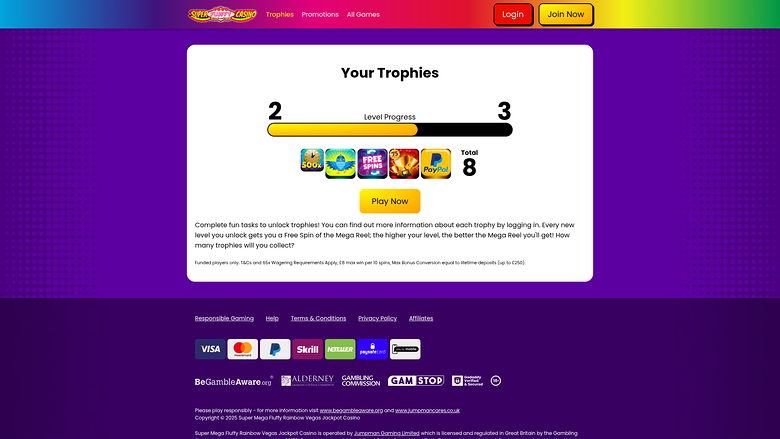 Super Fluffy Casino — Trophies