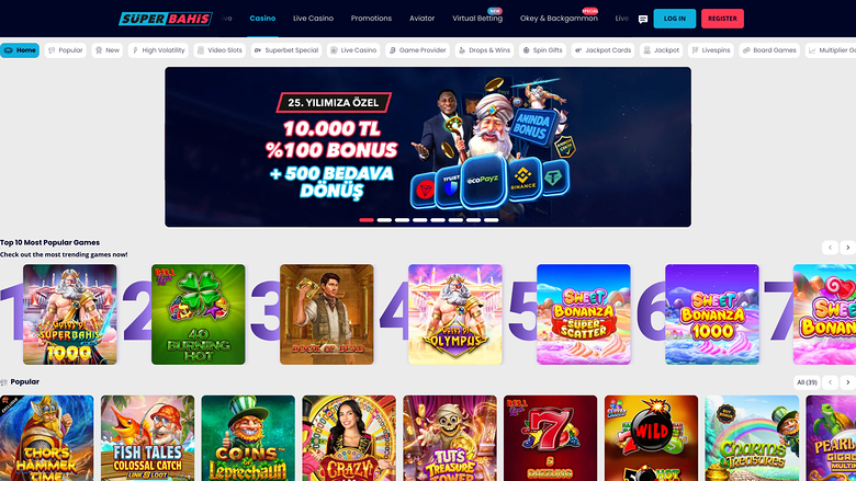 Superbahis — Games lobby