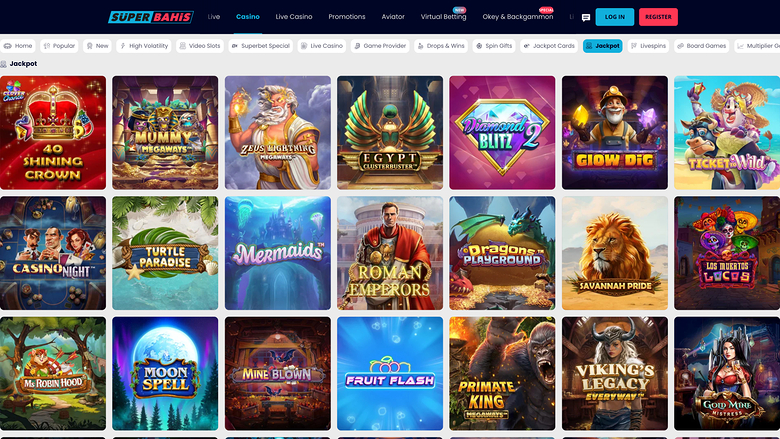 Superbahis — Jackpot games