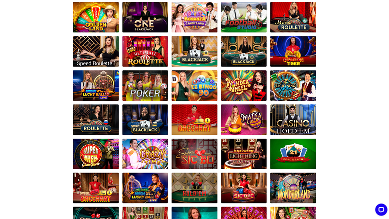 SuperCat Casino — Live dealer lobby