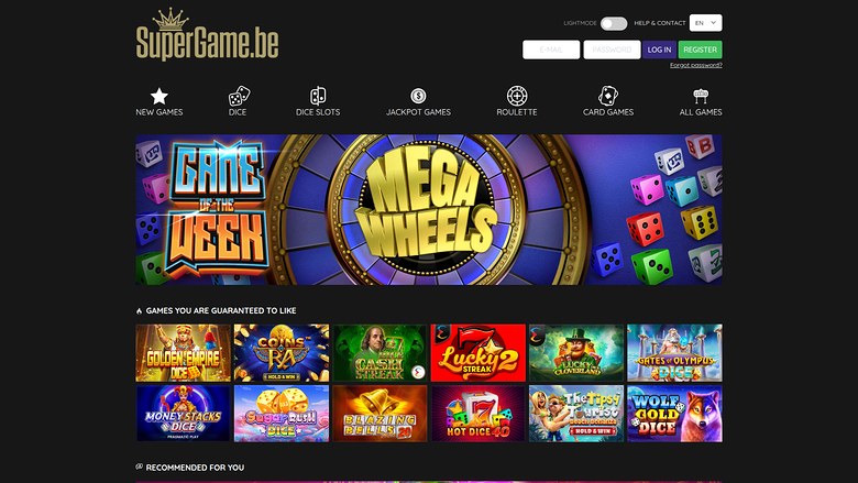 SuperGame Casino — Homepage