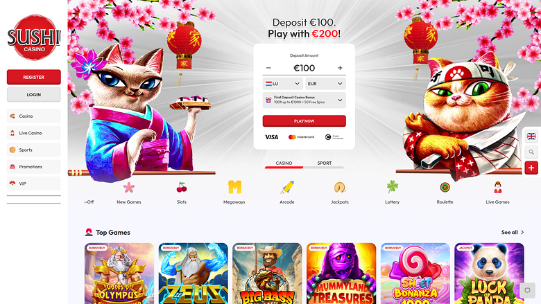 Sushi Casino — Homepage