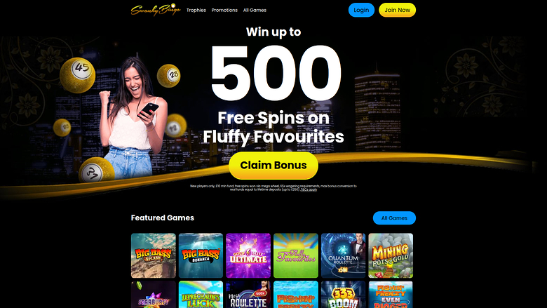 Swanky Bingo — Homepage