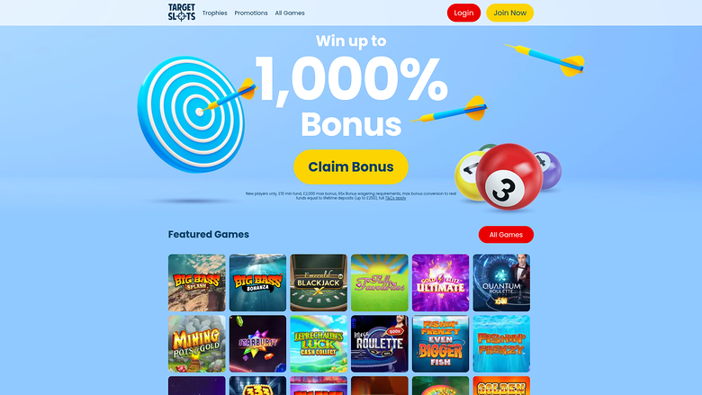 Target Slots — Homepage