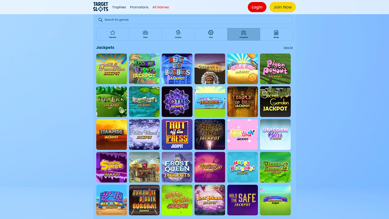 Target Slots — Jackpot games