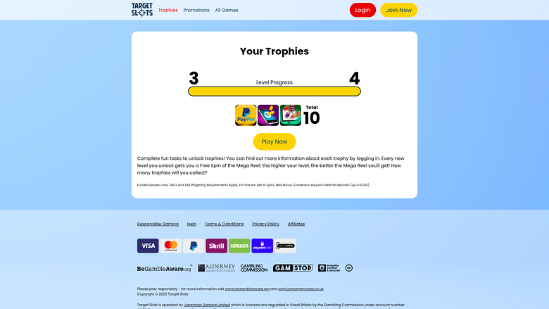Target Slots — Trophies
