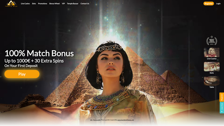 Temple Nile Casino — Homepage
