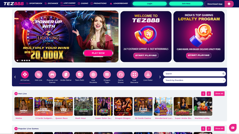 Tez888 Casino — Livedealer