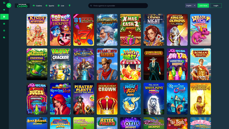 The Online Casino — Jackpot games