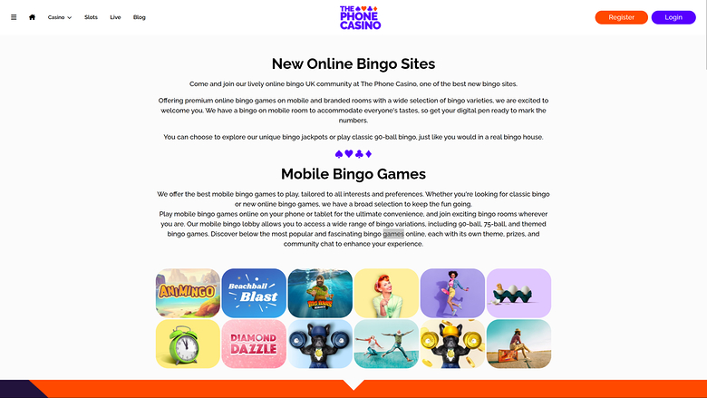 The Phone Casino — Bingo