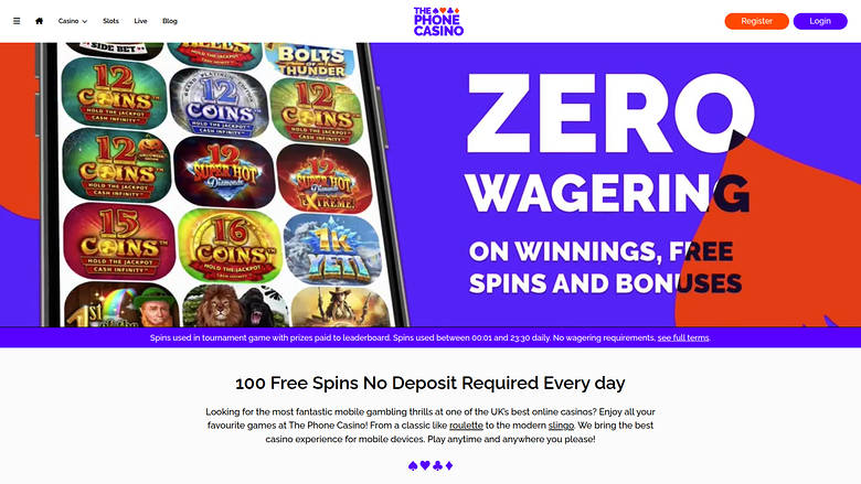 The Phone Casino — Homepage
