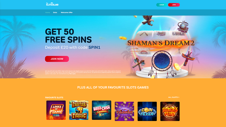 The Slots Island Casino — Homepage