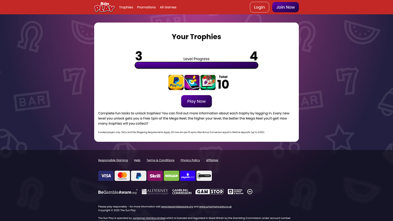 The Sun Play Casino — Trophies