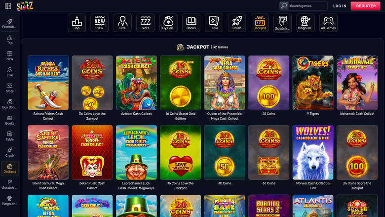 TheSlotz Casino — Jackpot games