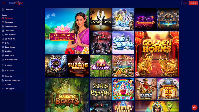 This Is Vegas — Games lobby