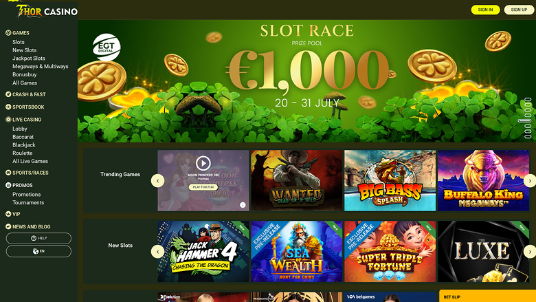 Thor Casino — Homepage