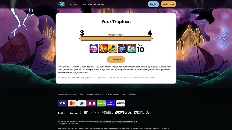 Thor Slots Casino — Trophies