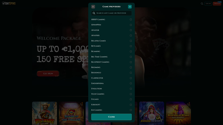 TonySpins Casino — Developers