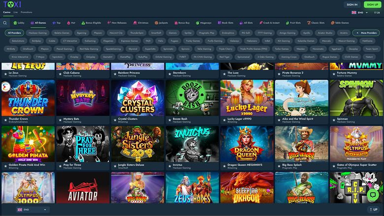 Toxi Casino — Games by studio