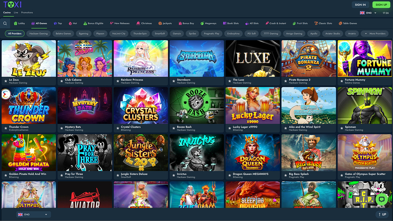 Toxi Casino — Games lobby
