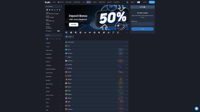 Twin Casino — Sportsbook