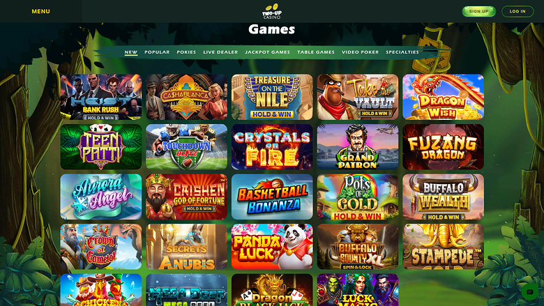 Two Up Casino — Games lobby