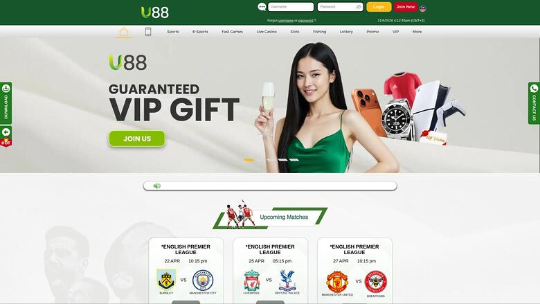 U88 Casino — Homepage