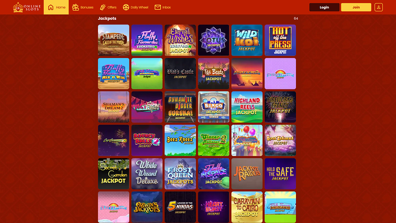 UK Online Slots — Jackpot games