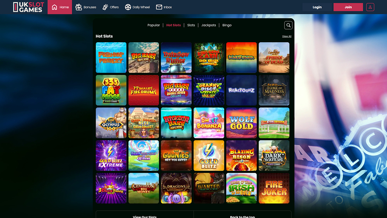 UK Slot Games — Games lobby