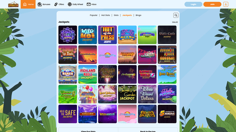 Umbingo — Jackpot games