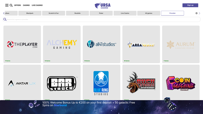 Ursa Casino — Developers