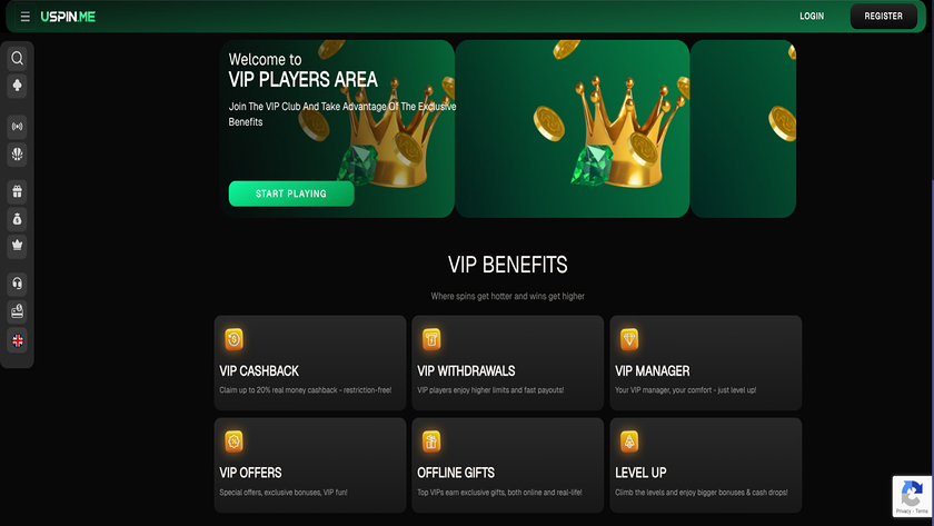 Uspin Casino — VIP section